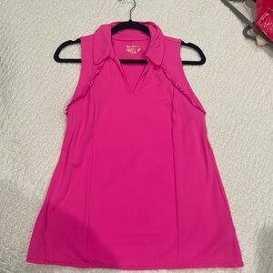 Lilly Pulitzer sleeveless polo shirt, size medium